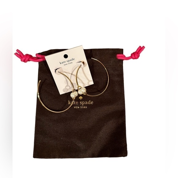 kate spade Jewelry - Kate Spade Nouveau Pearls Hoops
Earrings.